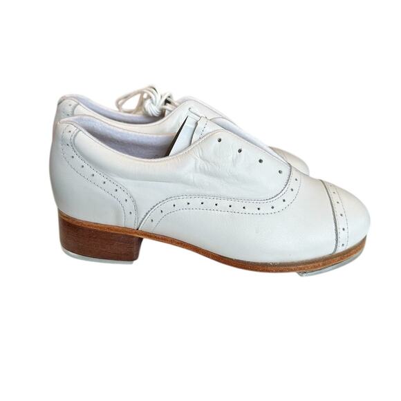 Bloch Womens Tap Shoe Jason Samuels Smith White Natural Sole Dance S0313L Size 5 - Picture 4 of 16